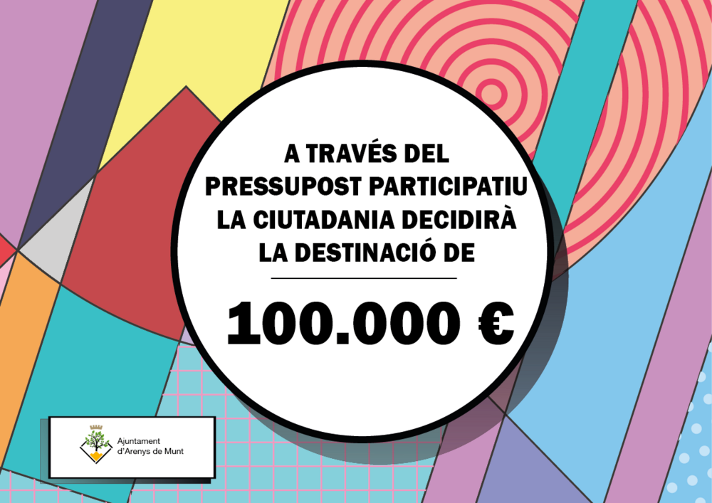 Imatge pels mitjans: Pressupost Participatiu 2023 d'Arenys de Munt